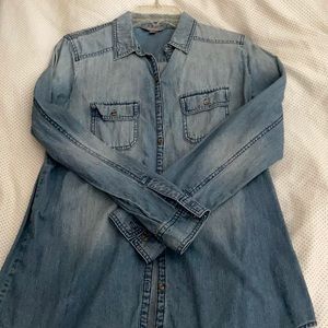 Denim button down shirt